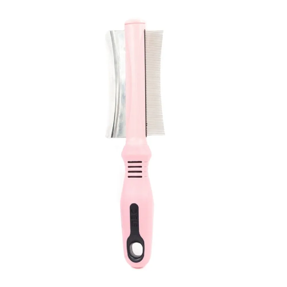 2 in 1 dog cat comb shedding brush