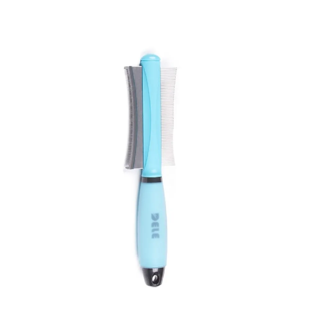 2 in 1 dog cat comb shedding brush