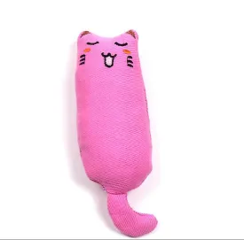 2Pcs pink Pet cat toys, pure cotton fabric molar toys, wear-resistant and contains catnip AZ1645