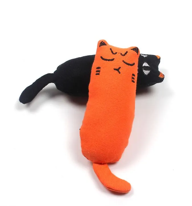 2Pcs pink Pet cat toys, pure cotton fabric molar toys, wear-resistant and contains catnip AZ1645