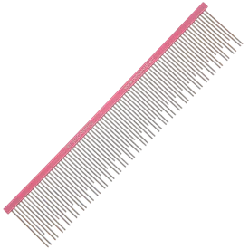 9″ Large Double Coat Deshedding Comb Pink by Petstore.Direct