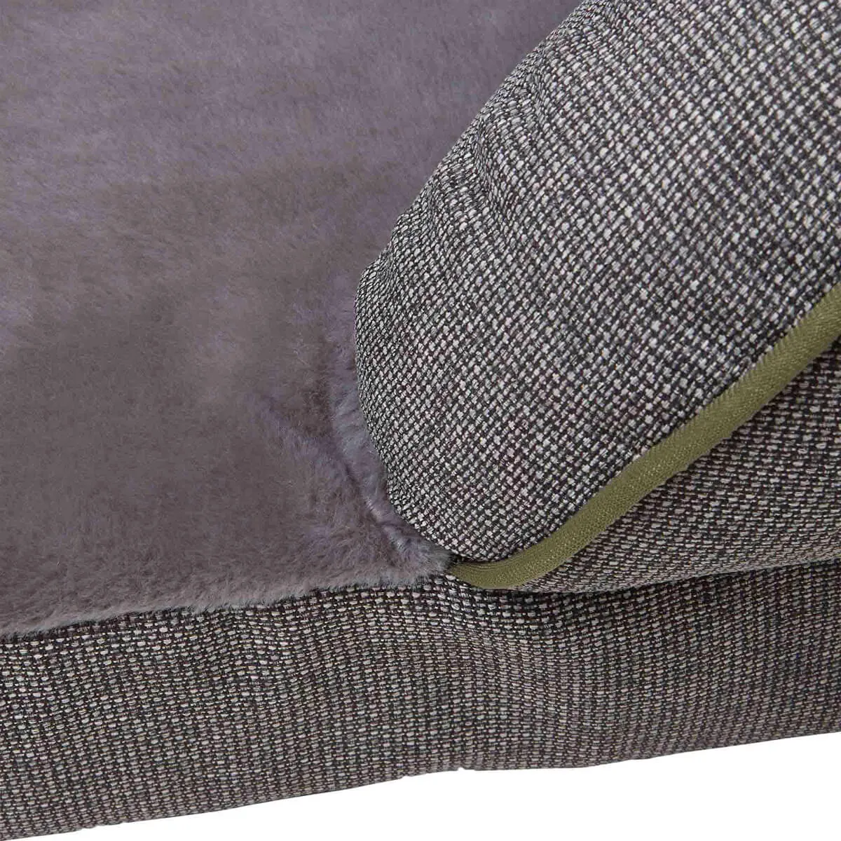 Buddy & Belle Orthopedic Lounge Dog Bed Steel Grey