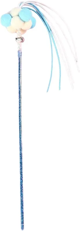 Cat Teasing Wand | Decorative Cat Teasing Toy | Cat Interactive Stick | Rainbow Wand Stick Funny Pet Interactive Toys, Cat Teaser Ribbons Rod for Cats Indoor and Outdoor Activity