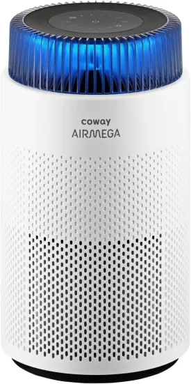 COWAY Air Purifiers for Bedroom Home up to 810 ft, True HEPA Filter for Smoke, Allergies, Pet Dander, Odor, AQI Monitor, Auto&Sleep Mode, Timer, Filter Indicator, Night Light, 3yr Warranty, 100 White