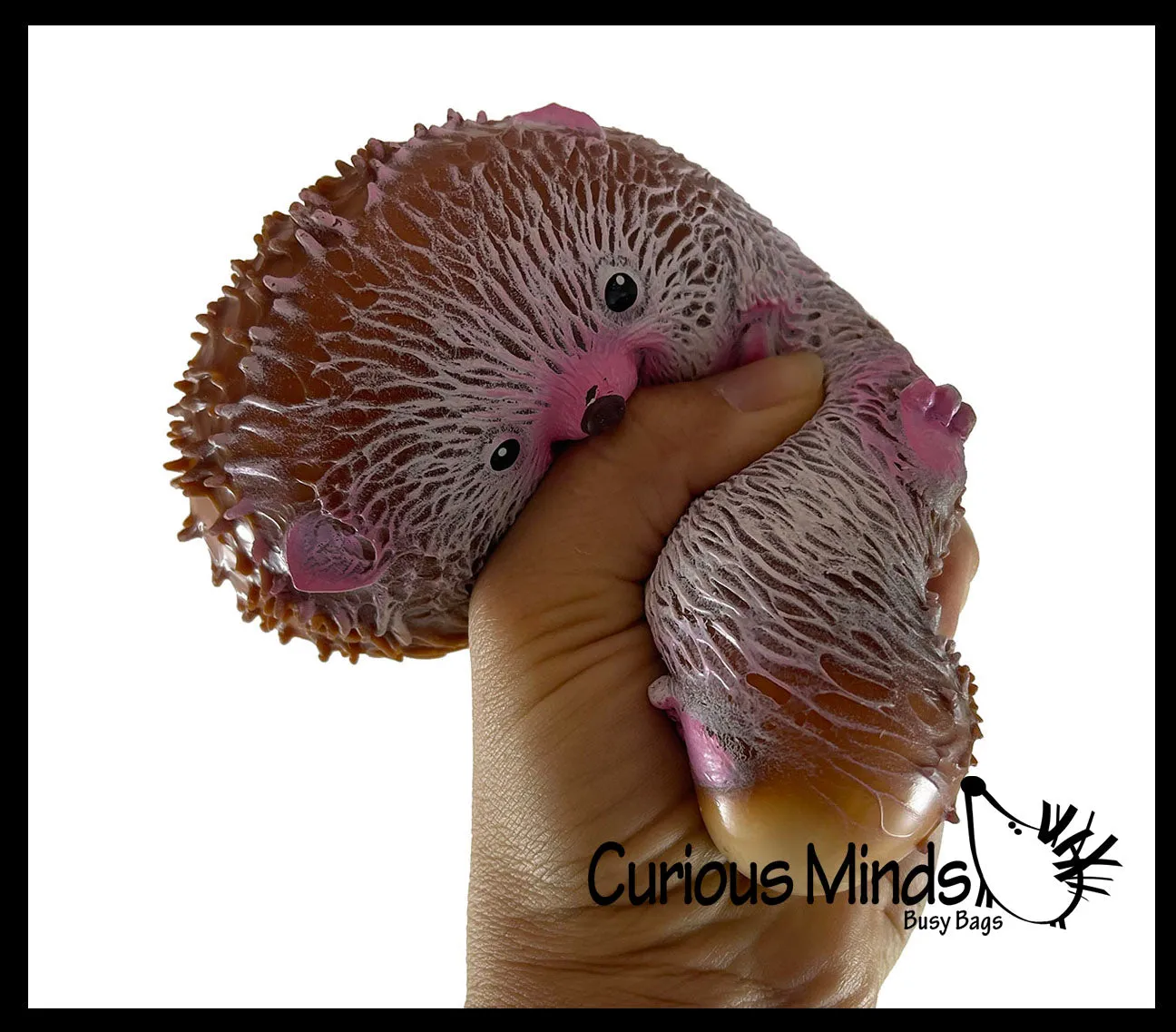 Cute Hedgehog Soft Fluff Doh - Filled Squeeze Stress Balls  -  Sensory, Stress, Fidget Toy Super Soft