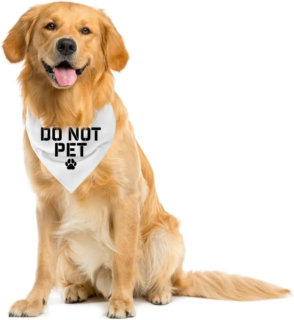 Do Not Pet Dog Bandana, Service Dog Bandana, Service Dog in Training, Service Dog Accessories, Nervous Dog Vest, Do Not Touch Dog Vest, Reactive Dog, Service Dog Stuff (C46)