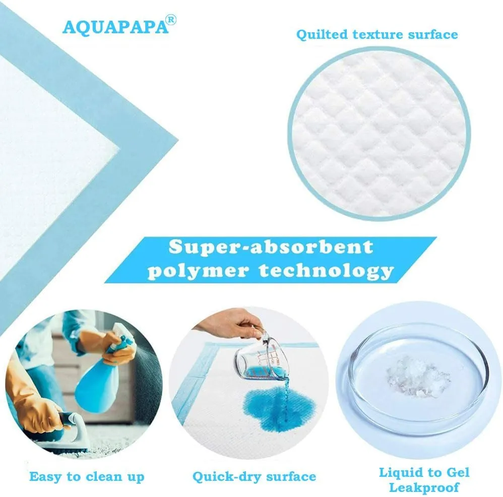 Dog Puppy Pee Pads for Potty Training and Travel, Leak-Proof, High Absorbency, Quick-Dry (Standard, (XL) 23.6"x 35.4" Pack of 20)