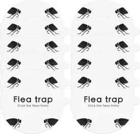 Flea Trap Sticky Pads Refills, 10 Pack 7.1 Inch Round Replacement Glue Boards Refill Discs for Most Flea Light Trap for Inside Your Home, Non-Toxic Family Pet Safe Sticky Board for Indoor Bed Bug Lamp