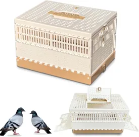 Folding Bird Cage Pigeons Travel Cage Training Cage Release Pairing Cage Plastic Nest Box for Pet Bird Racing Small Animals