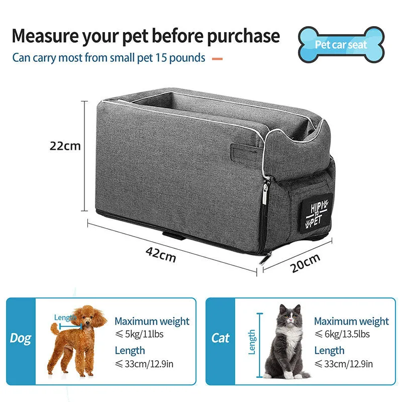 Funki Buys | Pet Car Seats | Portable Travel Booster Carrier Seat
