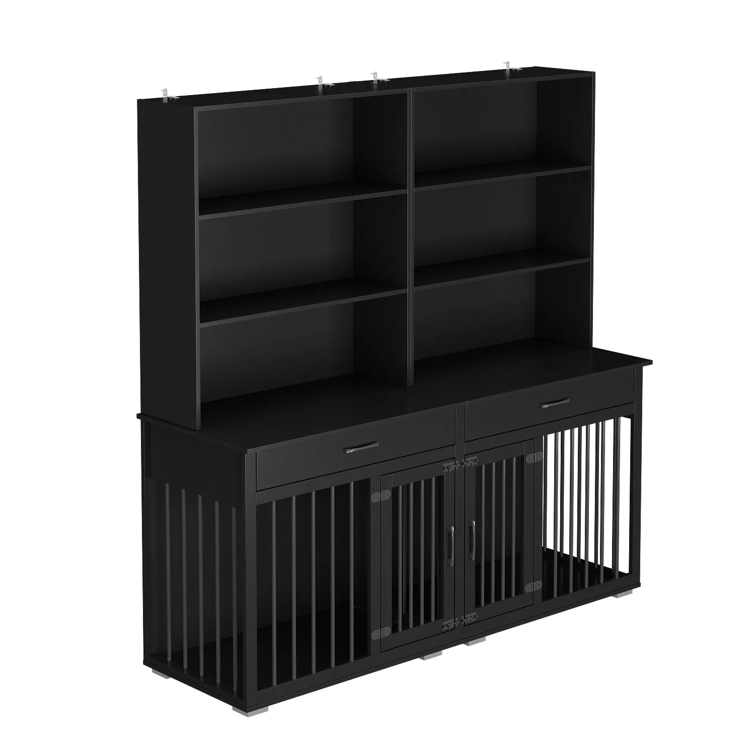 Furniture Style Dog Crate Table With Drawers & Shelves,Pantries Storage Cabinet -150207