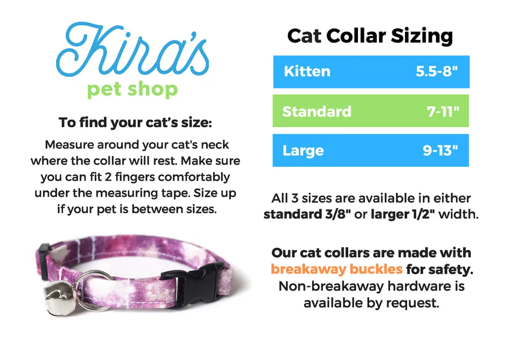 Geometric Ice Cream Cones Cat Collar