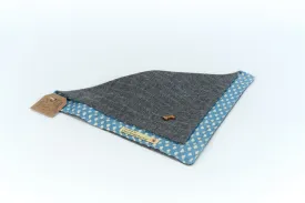 Grey Tweed Neckerchief Bandana