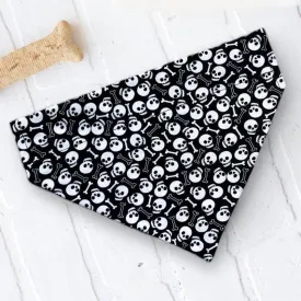 Halloween Dog Bandana or Cat Bandana- Skeleton