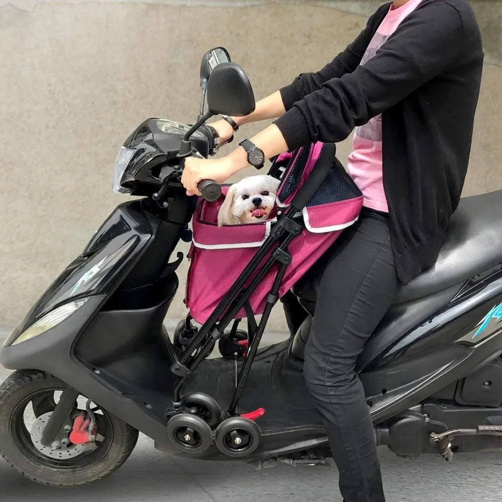 Ibiyaya® Astro Go Lite Pet Pram | Rose Pink