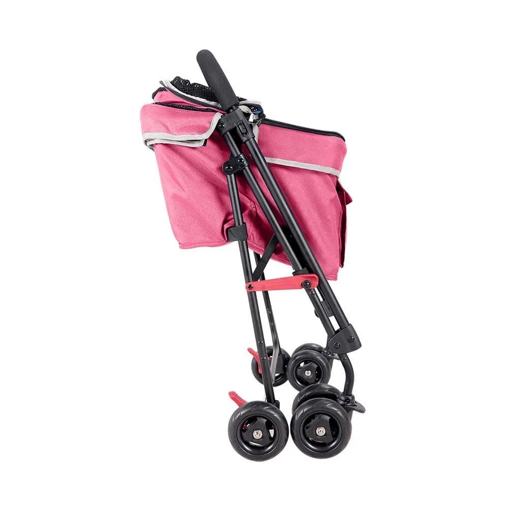 Ibiyaya® Astro Go Lite Pet Pram | Rose Pink
