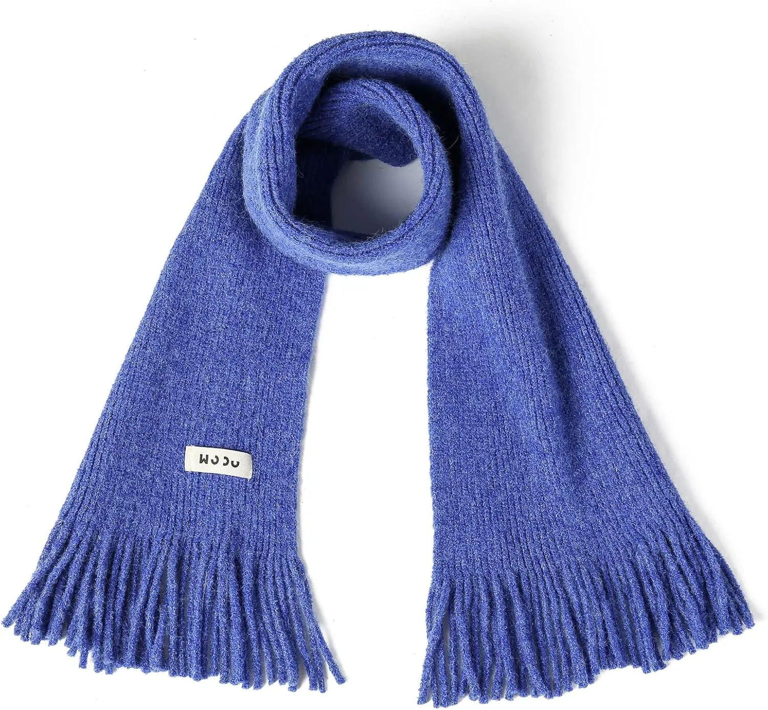 Kids Knit Scarf Winter Fashion Solid Color Toddler Baby Scarves Neck Warmer Tassel Scarf for Boys Girls