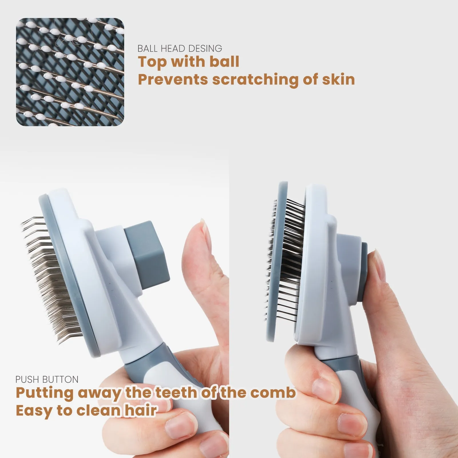 Laifug Dog Grooming Needle Comb, Grooming Hair Removal Brush