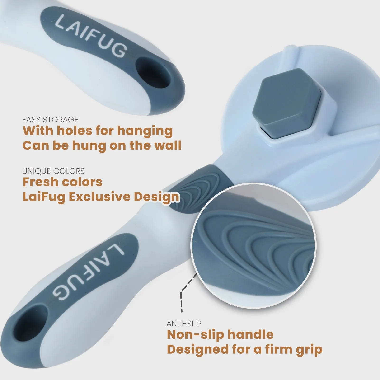 Laifug Dog Grooming Needle Comb, Grooming Hair Removal Brush