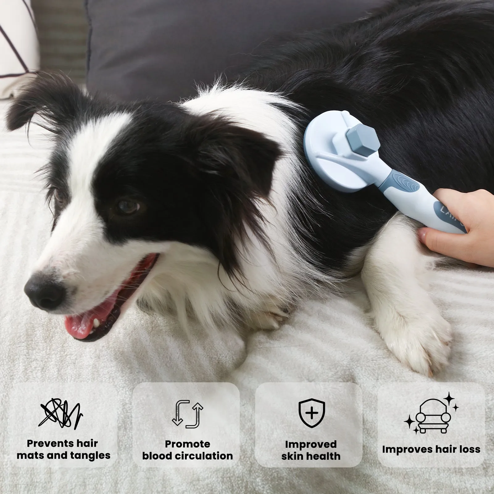 Laifug Dog Grooming Needle Comb, Grooming Hair Removal Brush