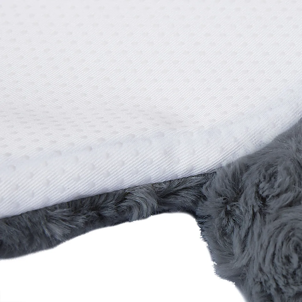 LARGE Dog Beds Pet Calming Squeaky - Charcoal