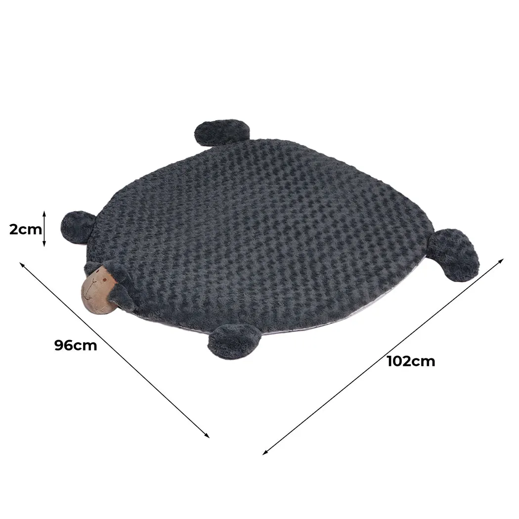 LARGE Dog Beds Pet Calming Squeaky - Charcoal