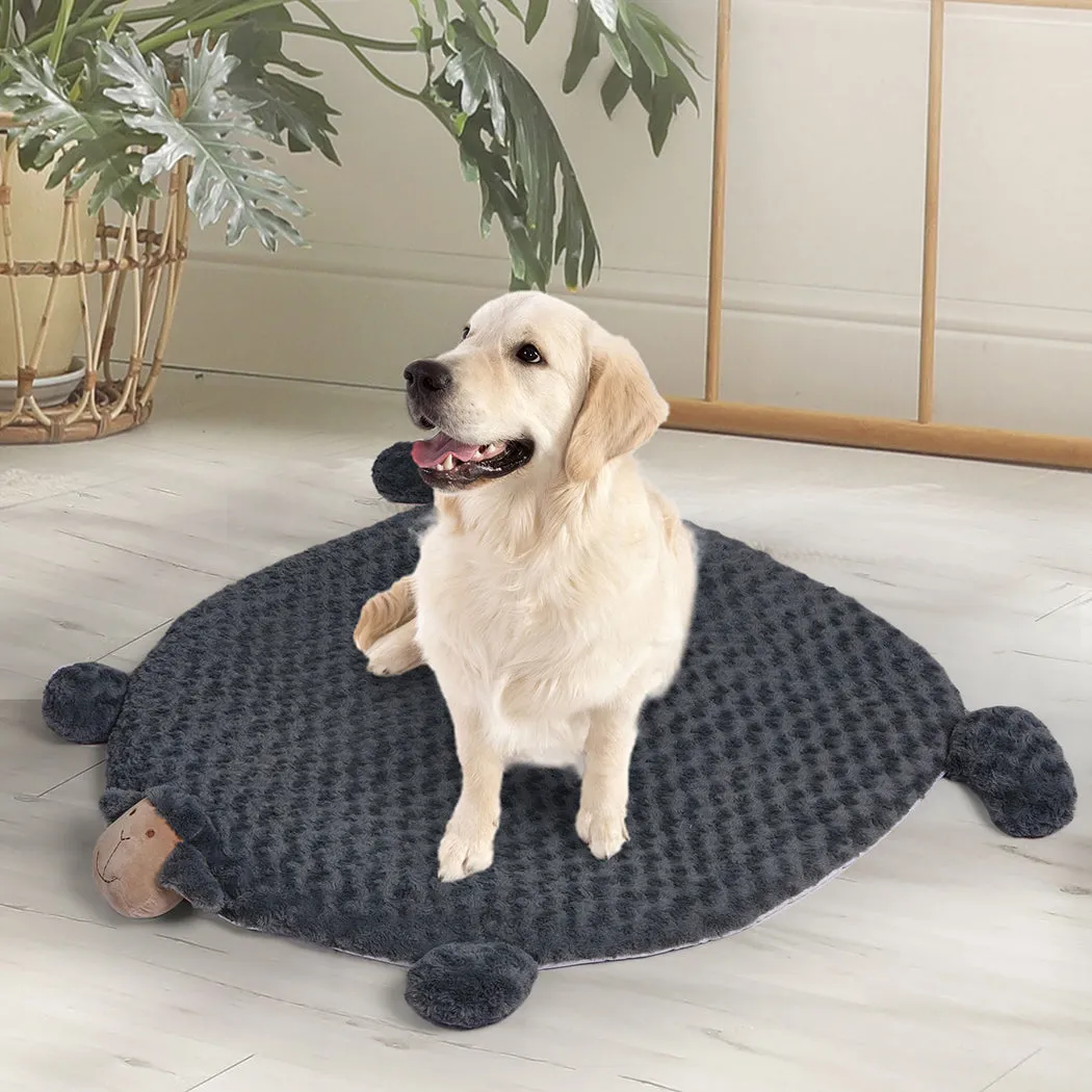 LARGE Dog Beds Pet Calming Squeaky - Charcoal