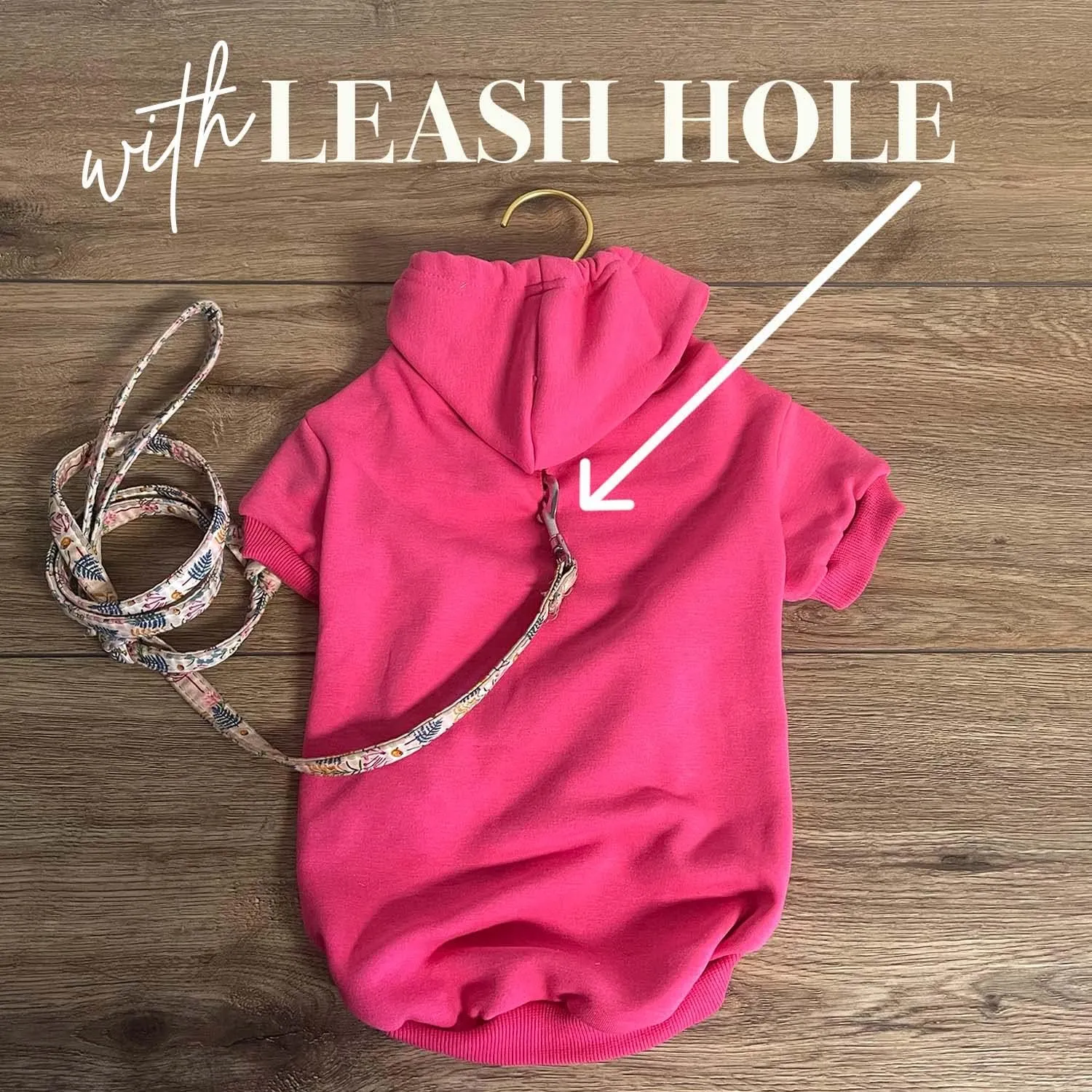 Mama's Boy Mother's Day, Valentine's Day Pullover Fleece Lined Dog Hoodie with Leash Hole (Red Hooded Sweatshirt)