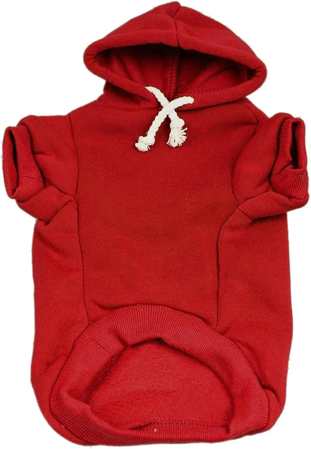 Mama's Boy Mother's Day, Valentine's Day Pullover Fleece Lined Dog Hoodie with Leash Hole (Red Hooded Sweatshirt)