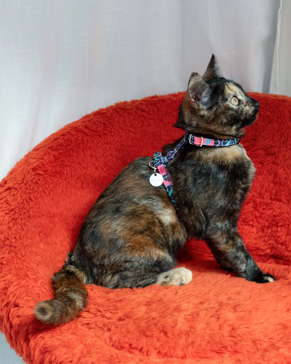 Mud Cloth Cat Harness