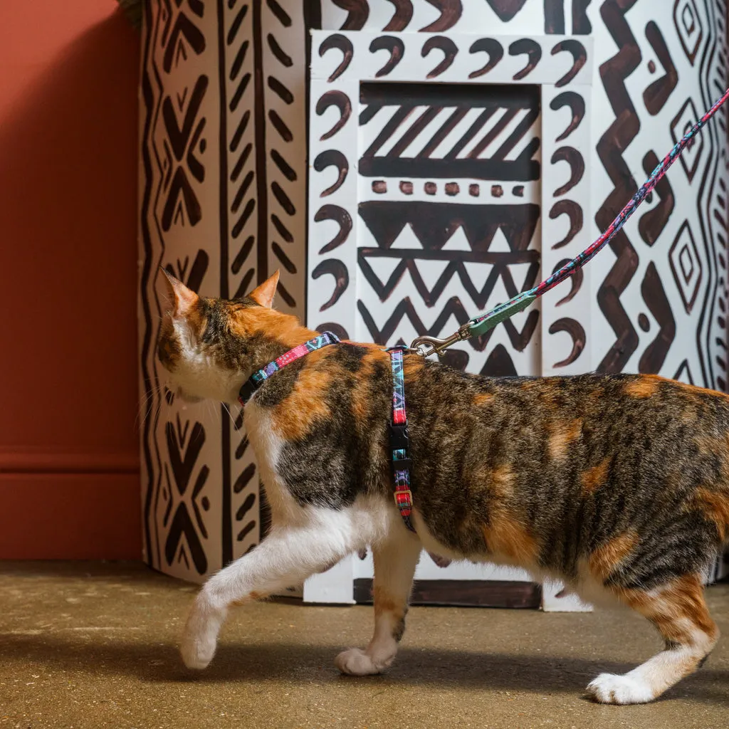 Mud Cloth Cat Harness