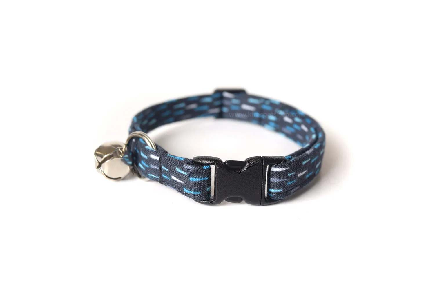 Navy Blue Rain Cat Collar