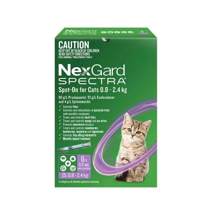 Nexgard Spectra Spot-On For Cat 0.8-2.4kg