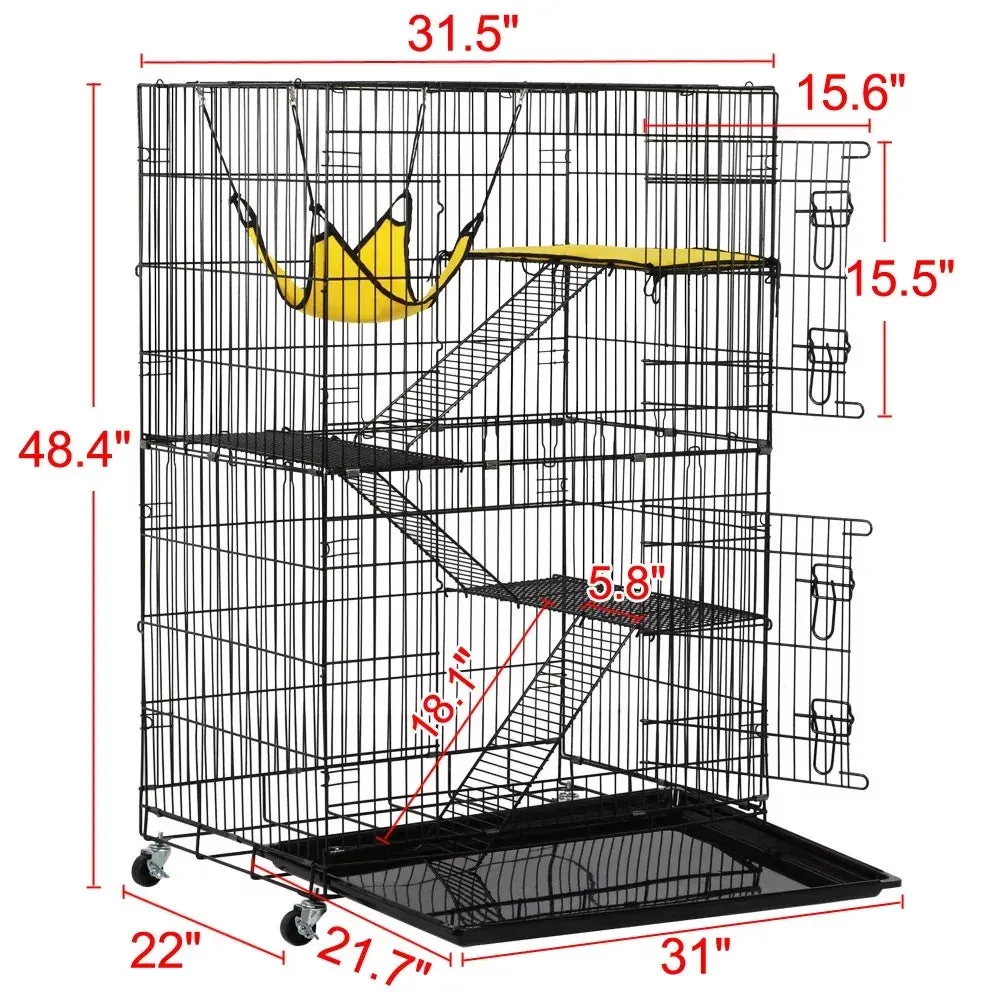 Pat and Pet Emporium | Pet Cages | 4 Tier 3 Stair Cat Play Cage
