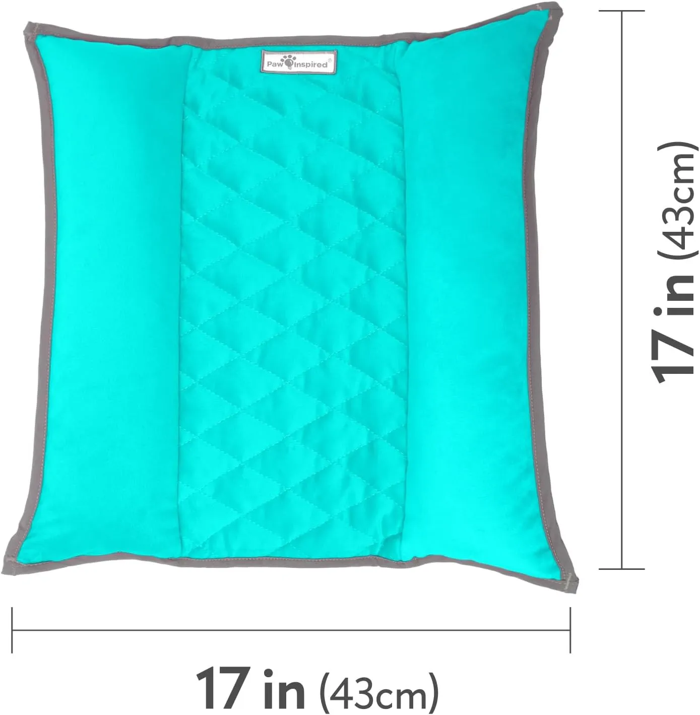 Paw Inspired Snuggle Bunny Bed for Rabbits, Cats, Dogs and Other Small Pets and Animals | Reversible Fleece Bedding with Padded Sides (Gray/Green)