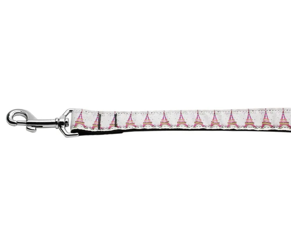 Pet Dog & Cat Nylon Collar or Leash, "Eiffel Tower"