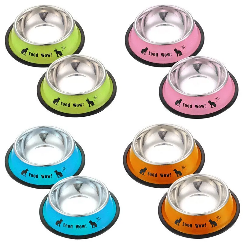 Pet Feeding Bowl Anti-skid Pet Dog Cat Food Water Bowl Feeding Drinking Bowls