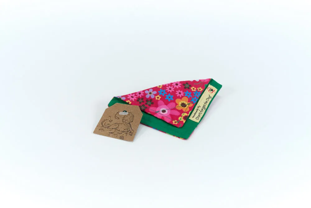 Pink Cotton Neckerchief Bandana