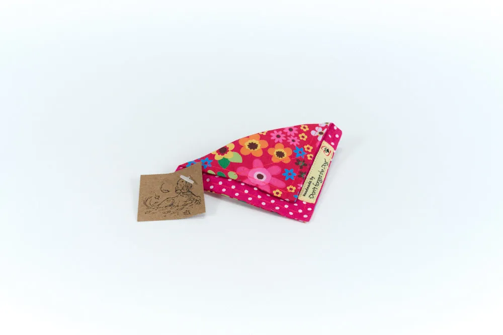 Pink Cotton Neckerchief Bandana