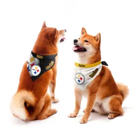 Pittsburgh Steelers Home and Away Pet Bandana Set