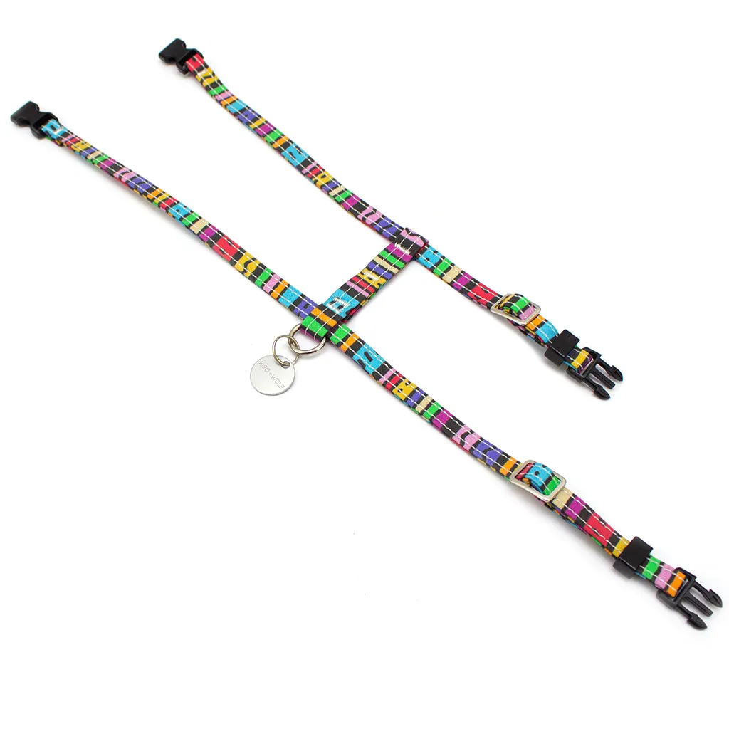 Rainbow Stripe Cat Harness