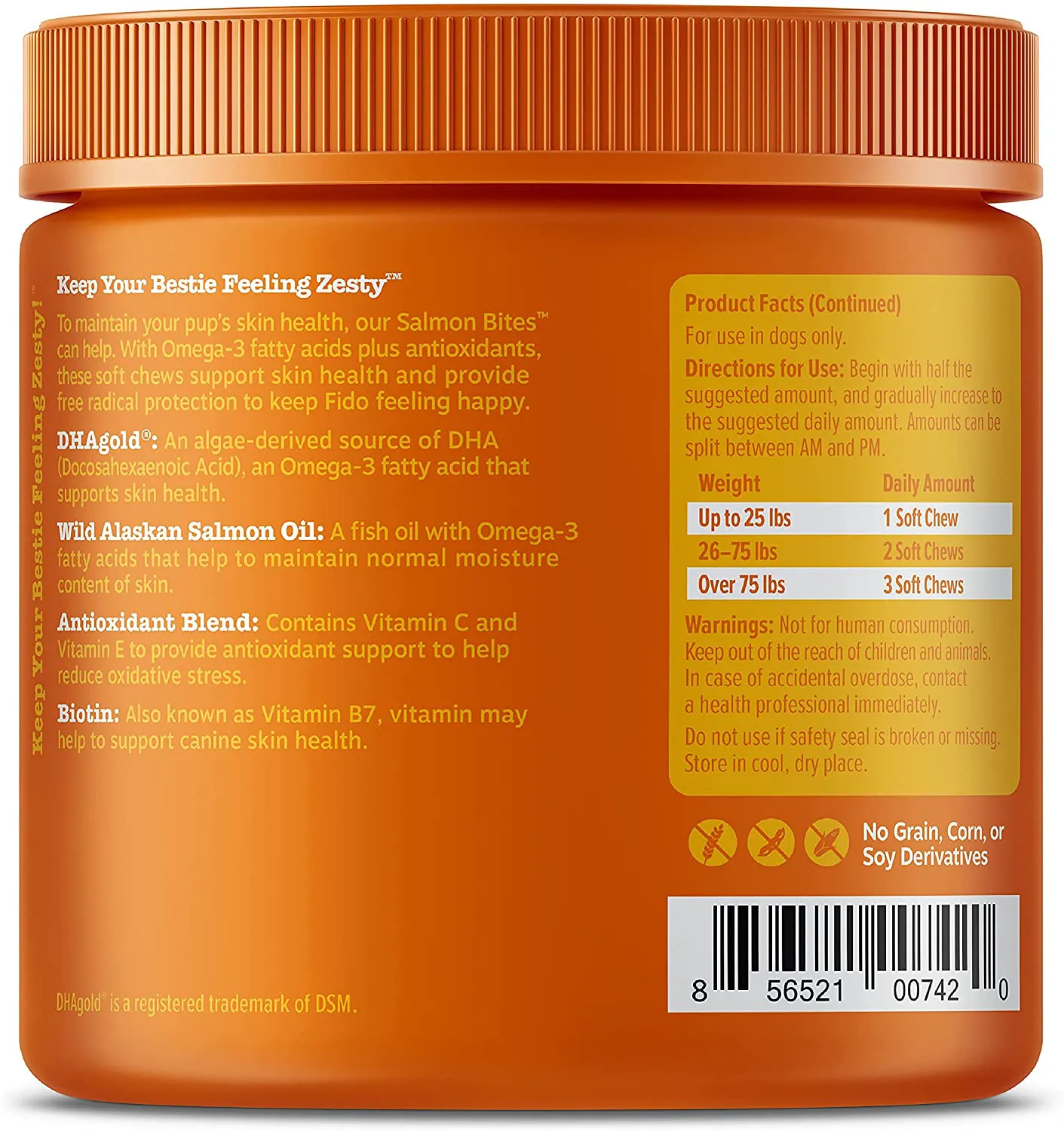 Salmon Fish Oil Omega 3 for Dogs, Wild Alaskan Salmon Oil, Anti Itch Skin & Coat   Allergy Support, Hip & Joint, Arthritis Dog Supplement, EPA & DHA