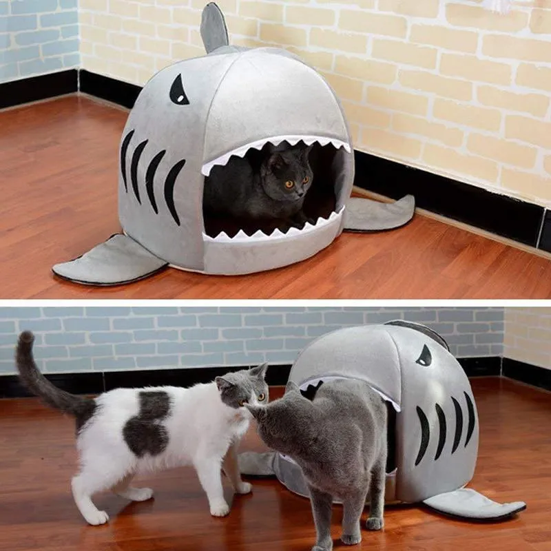 Shark Dog Beds Cat Cave Bed Pet House