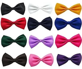 Sorella'z Dog Puppy Cat PET Lovely Neck Bowties Combo of Twelve (will send 12 different available colors from stock)