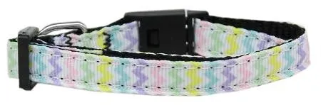 Spring Chevron Nylon Cat Collar
