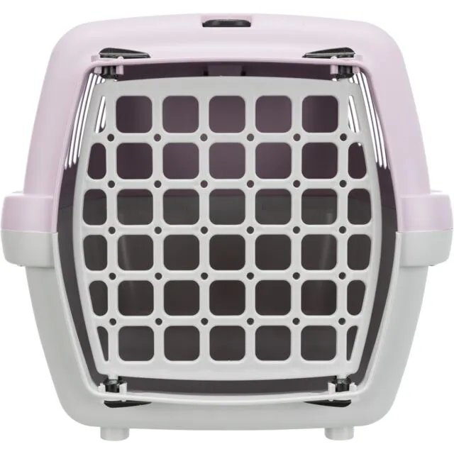 Trixie | Small Pet, Puppy & Kitten Transport Box | XS Capri 1 - Light Grey & Lilac