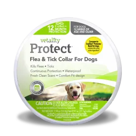 Vetality Flea and Tick Protection Collar for Dogs