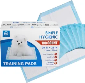 X-Large Puppy Pads, 100 Count, 23" W x 30" L, 5 Layer-Training Pee Pads with Superb Absorption, Quick-Drying, Odor Neutralizer,Leak Proof (4 Packs of 25 Pads)